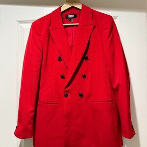 DKNY Double-Breasted Red Blazer **New w/o Tags**